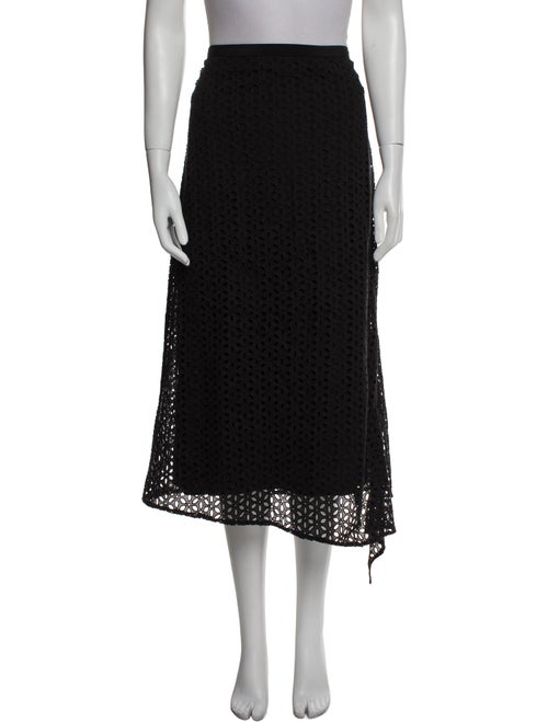 Tibi Lace Pattern Midi Length Skirt