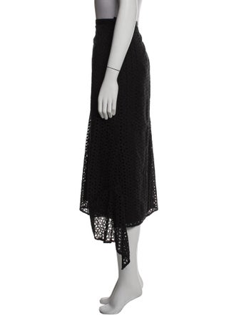 Tibi Lace Pattern Midi Length Skirt