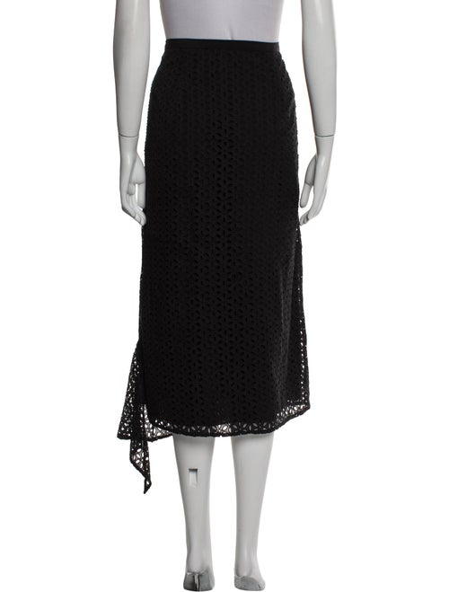 Tibi Lace Pattern Midi Length Skirt