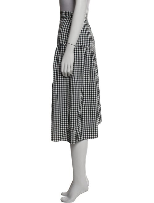 Tibi Plaid Print Midi Length Skirt