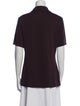 Tibi Short Sleeve Button-Up Top