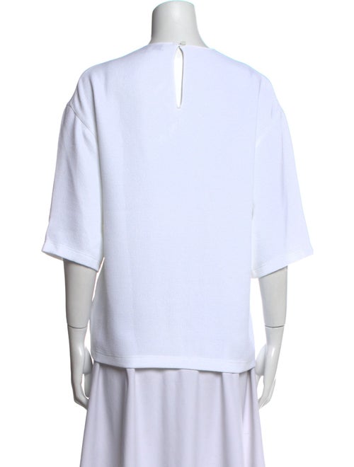 Tibi Crew Neck Short Sleeve Sweatshirt