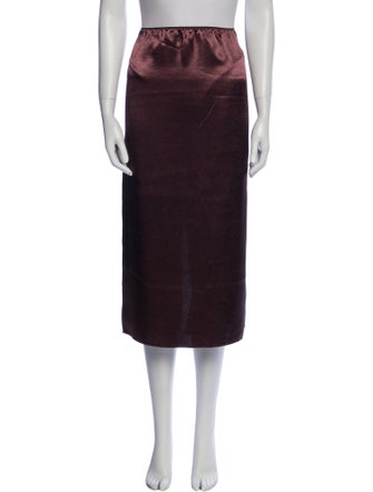 Tibi Crochet Trim Midi Length Skirt