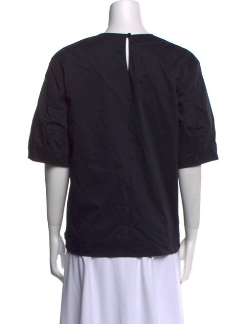 Tibi Crew Neck Short Sleeve Top