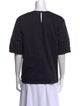 Tibi Crew Neck Short Sleeve Top