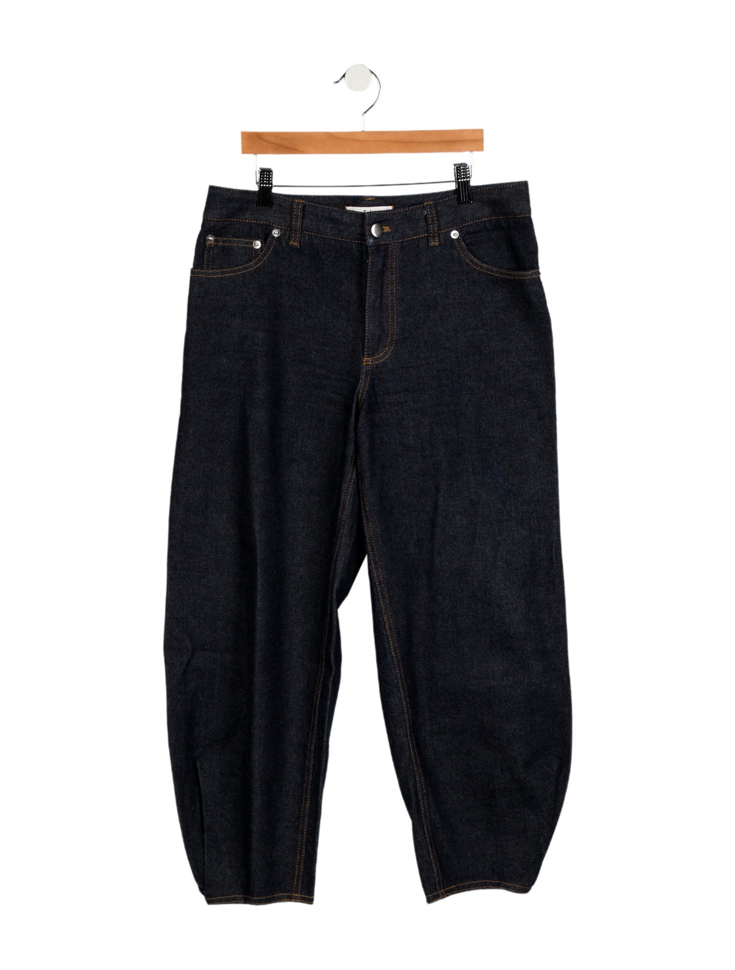 Tibi Mid-Rise Straight Leg Jeans