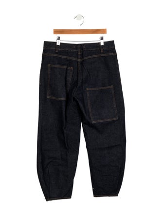 Tibi Mid-Rise Straight Leg Jeans