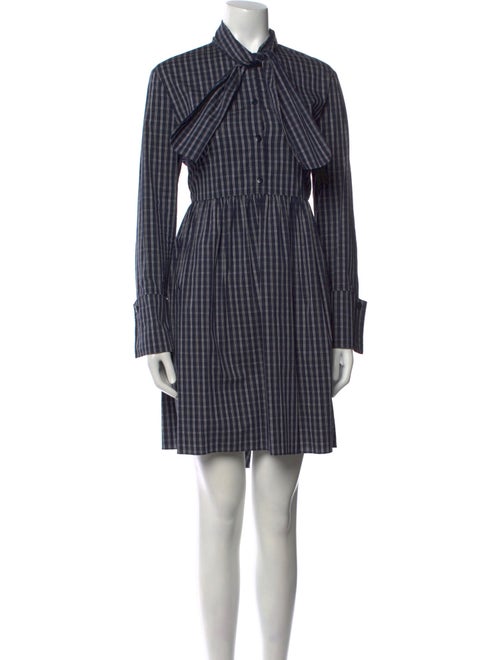 Tibi Plaid Print Mini Dress