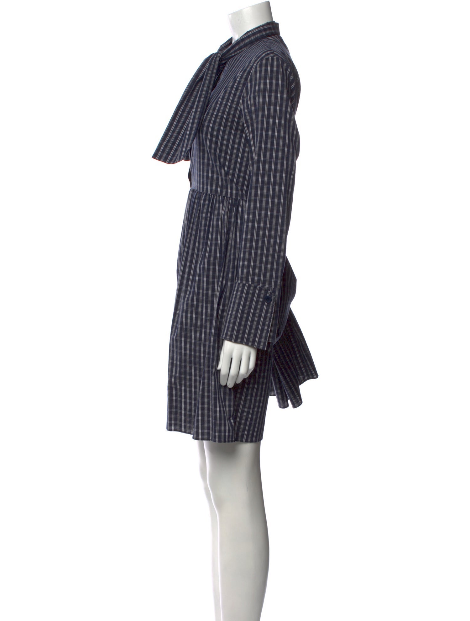 Tibi Plaid Print Mini Dress