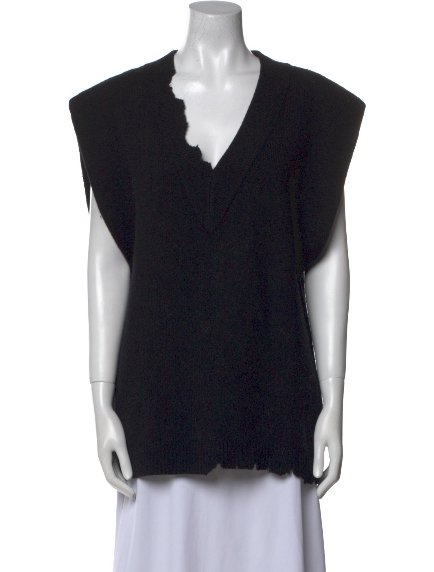 Tibi Lambswool V-Neck Sweater