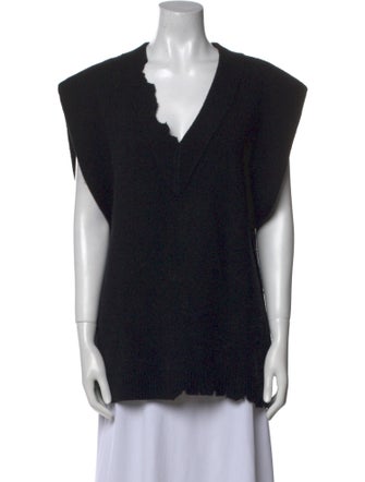 Tibi Lambswool V-Neck Sweater