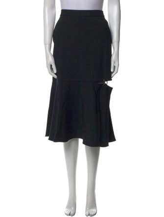 Tibi Cutout Accent Midi Length Skirt