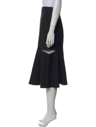 Tibi Cutout Accent Midi Length Skirt