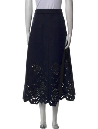Tibi Wool Midi Length Skirt
