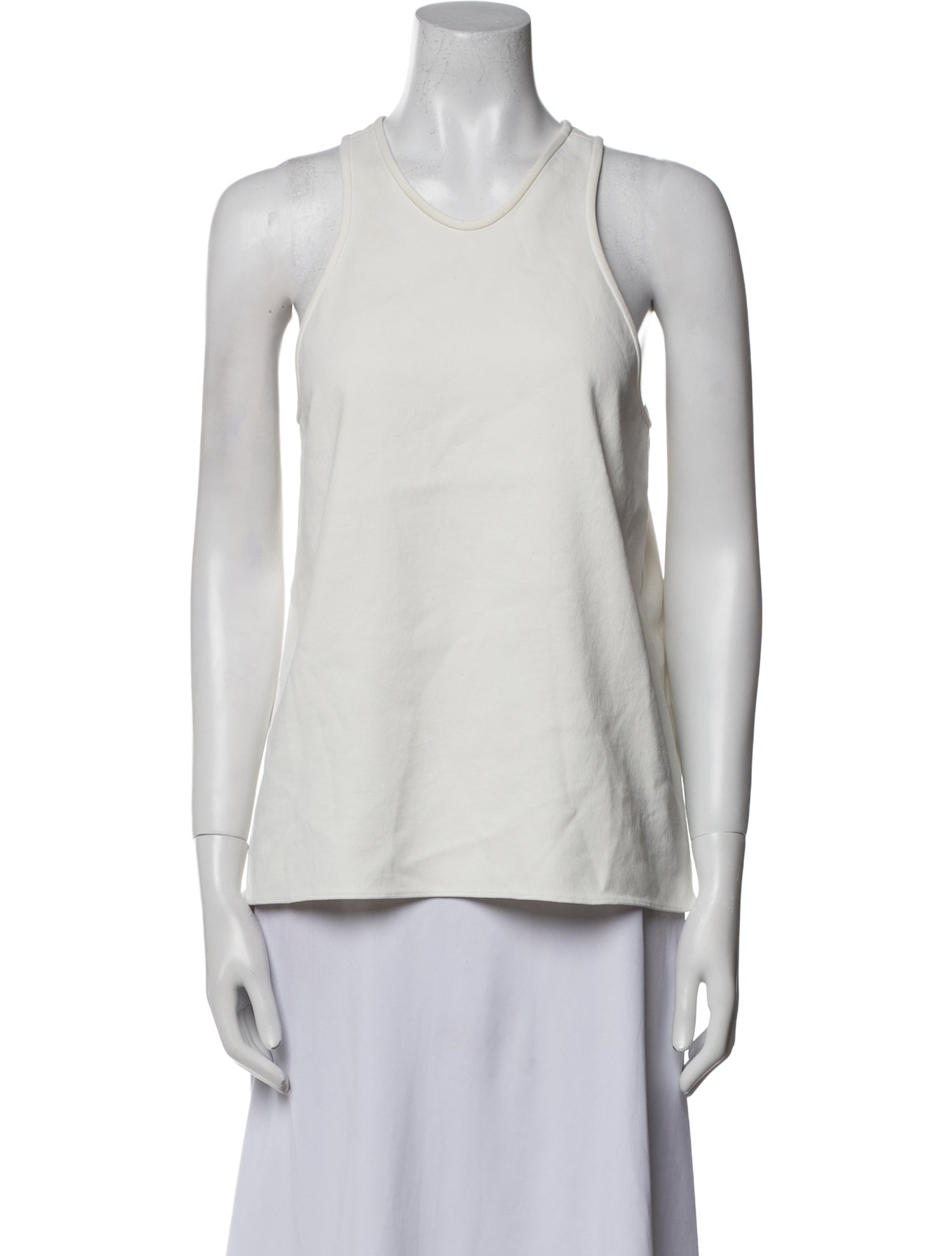 Tibi Scoop Neck Sleeveless Top