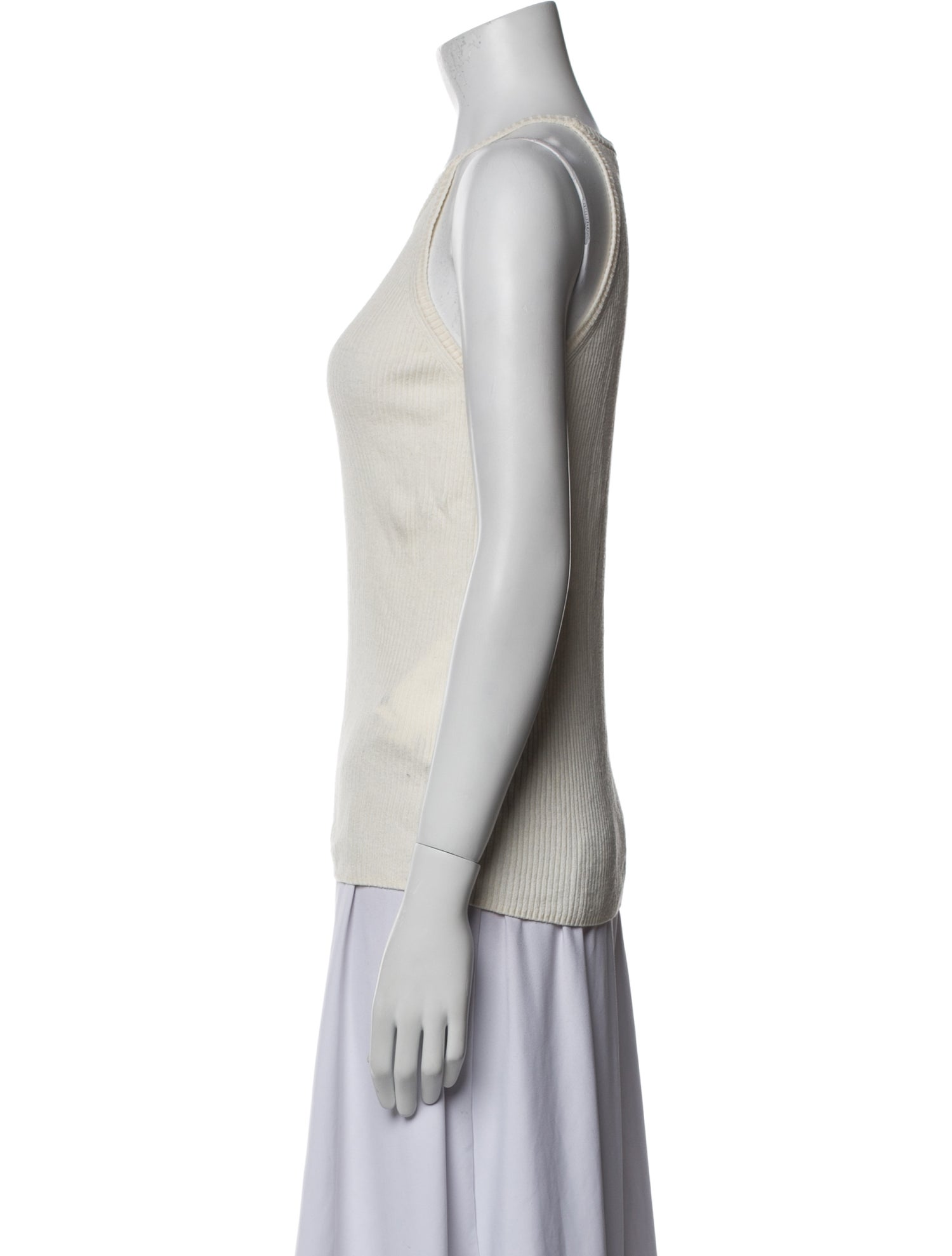 Tibi Crew Neck Sleeveless Top