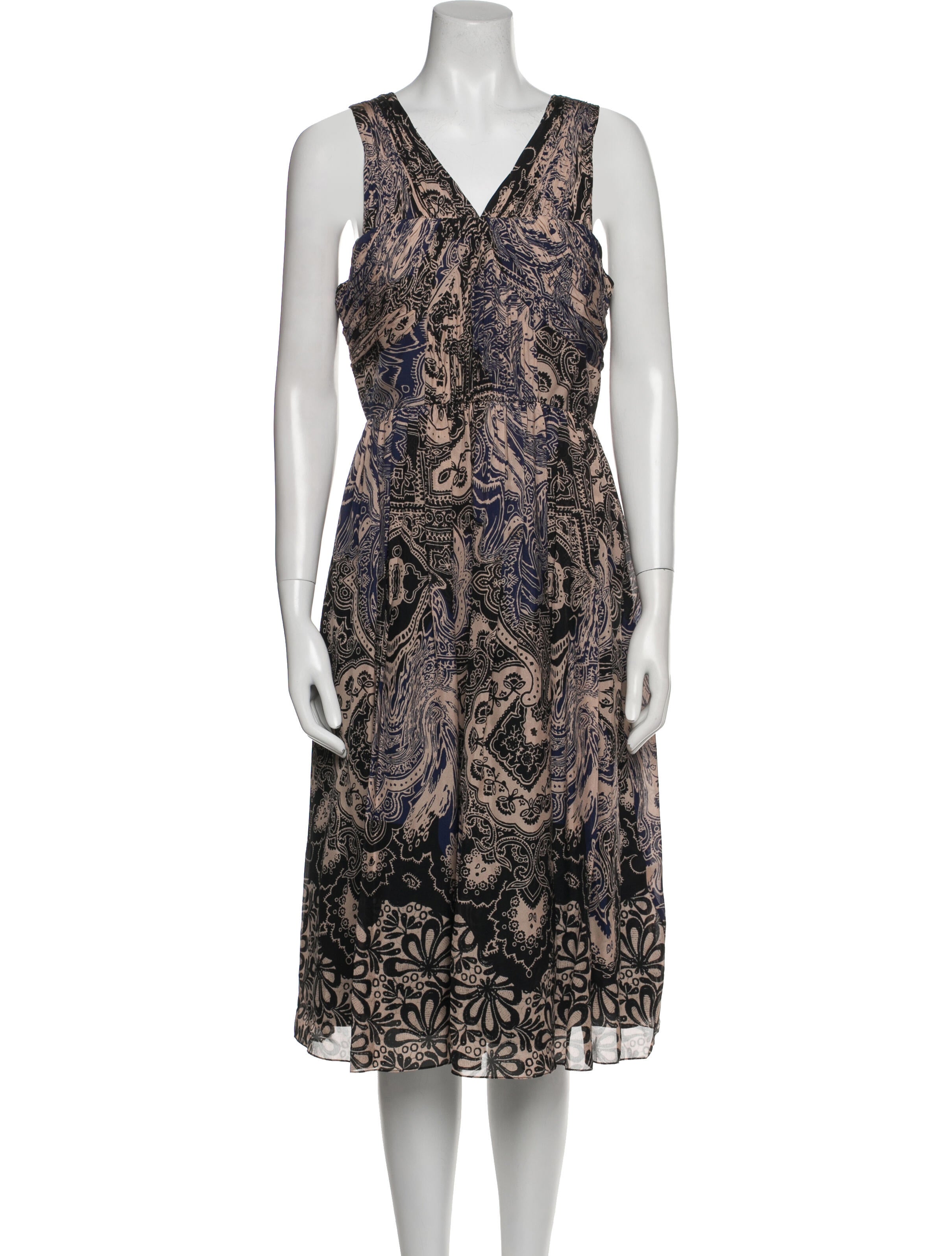 Tibi Silk Midi Length Dress