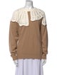 Tibi Wool Colorblock Pattern Sweater