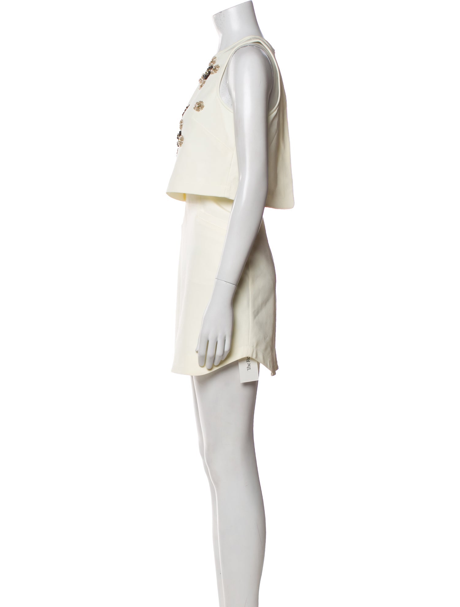 Tibi Crew Neck Mini Dress