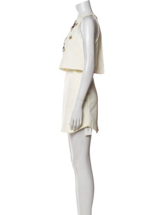 Tibi Crew Neck Mini Dress