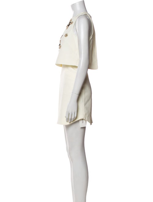 Tibi Crew Neck Mini Dress