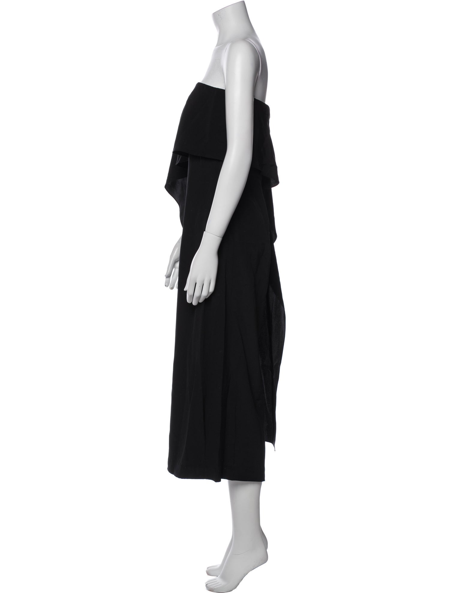 Tibi Silk Strapless Jumpsuit