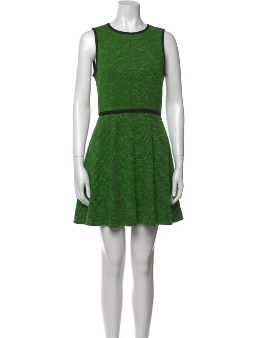 Tibi Crew Neck Mini Dress