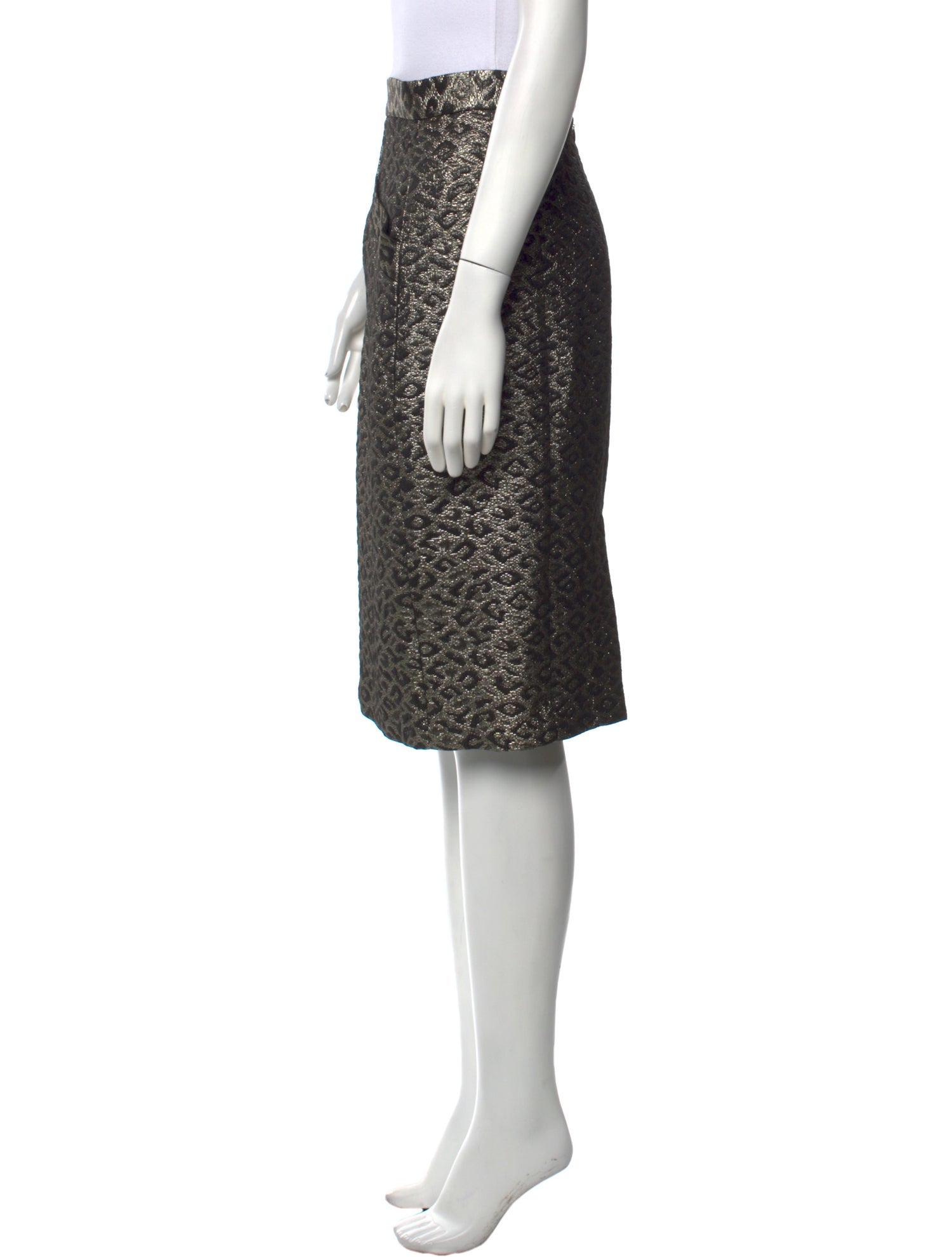 Tibi Printed Knee-Length Skirt