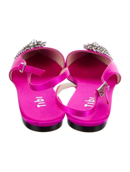 Tibi Satin Slingback Flats