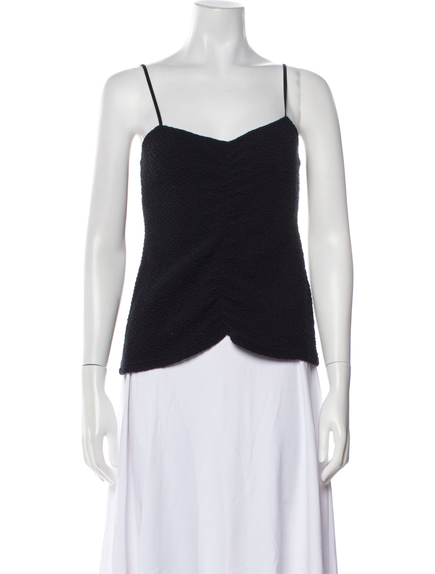 Tibi Square Neckline Sleeveless Top