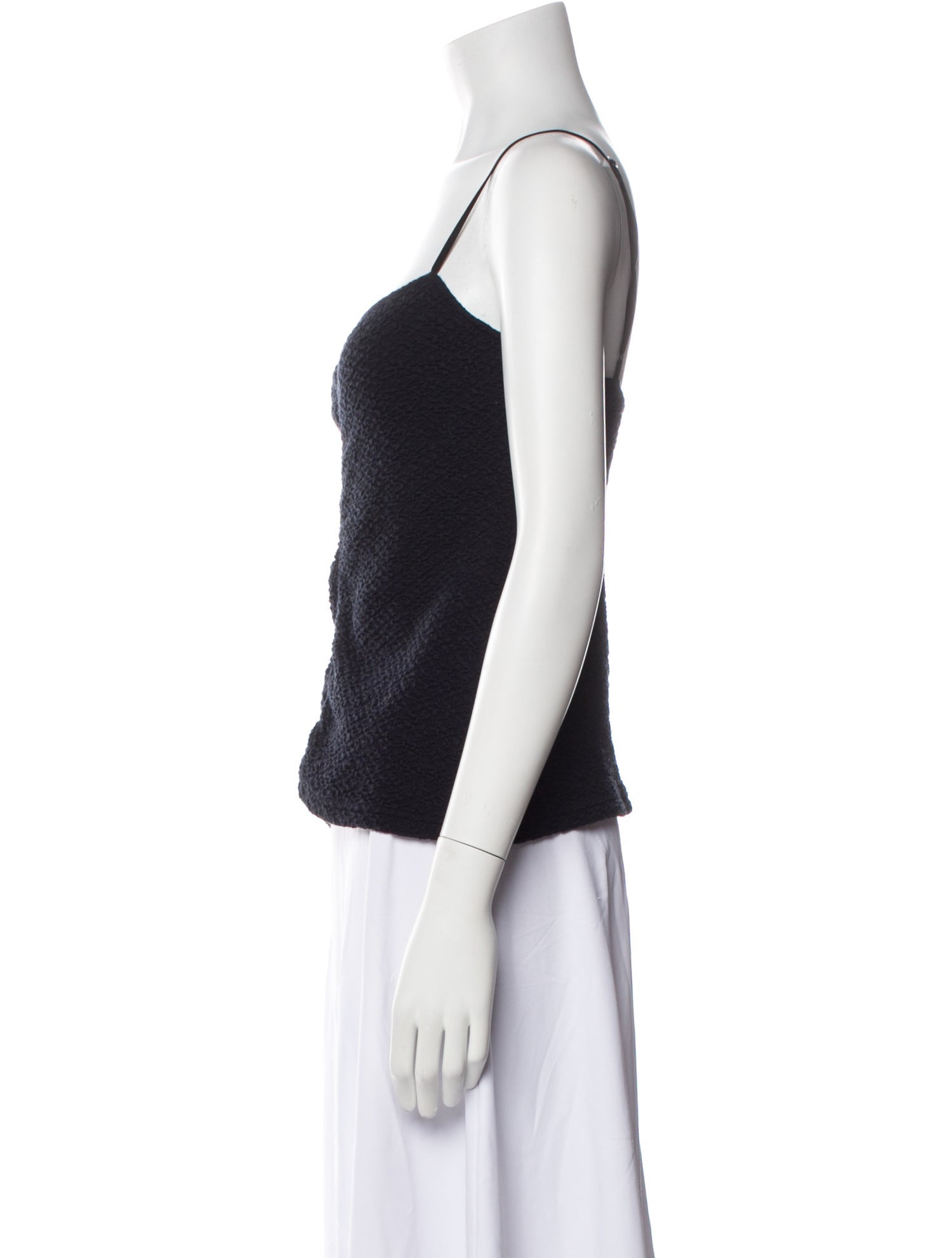 Tibi Square Neckline Sleeveless Top