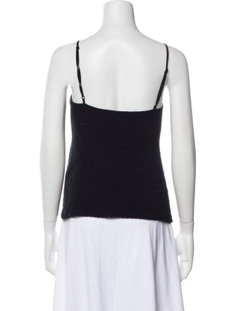 Tibi Square Neckline Sleeveless Top