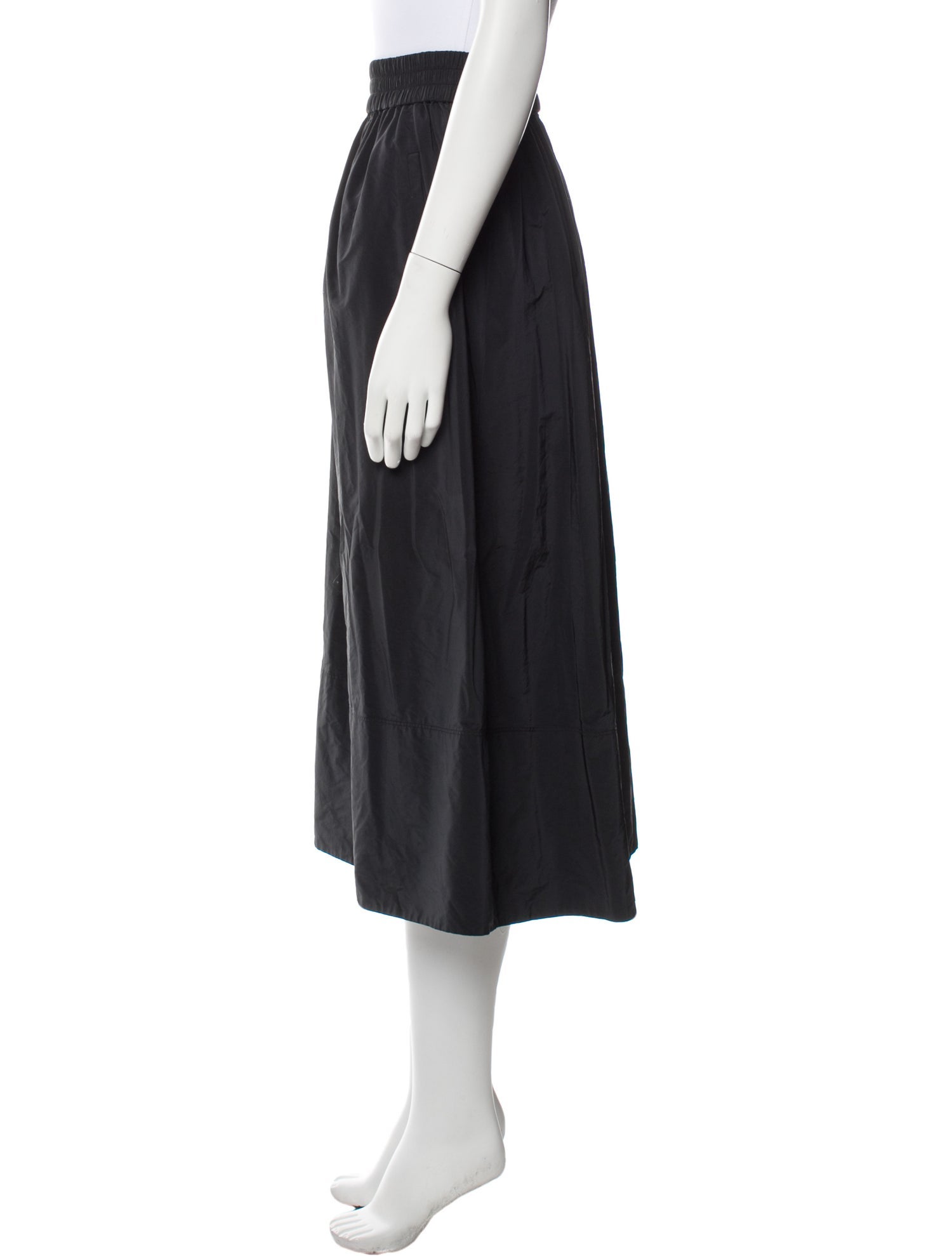 Tibi Pleated Accents Midi Length Skirt