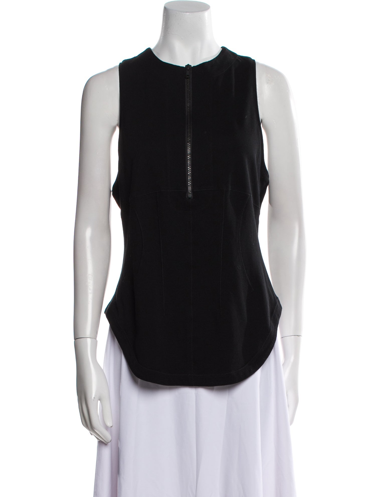 Tibi Crew Neck Sleeveless Tunic