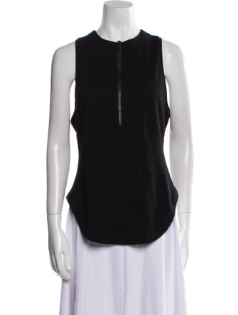 Tibi Crew Neck Sleeveless Tunic