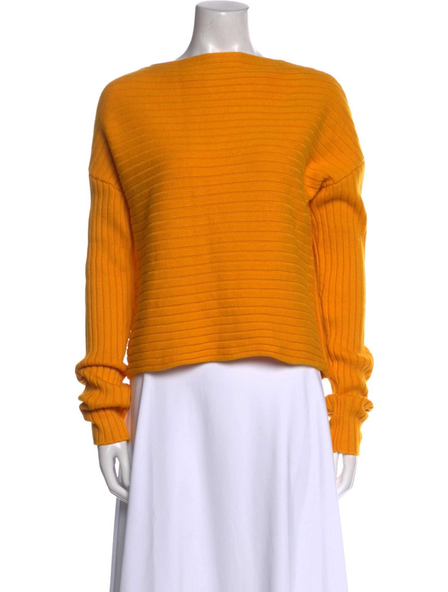 Tibi Merino Wool Bateau Neckline Sweatshirt