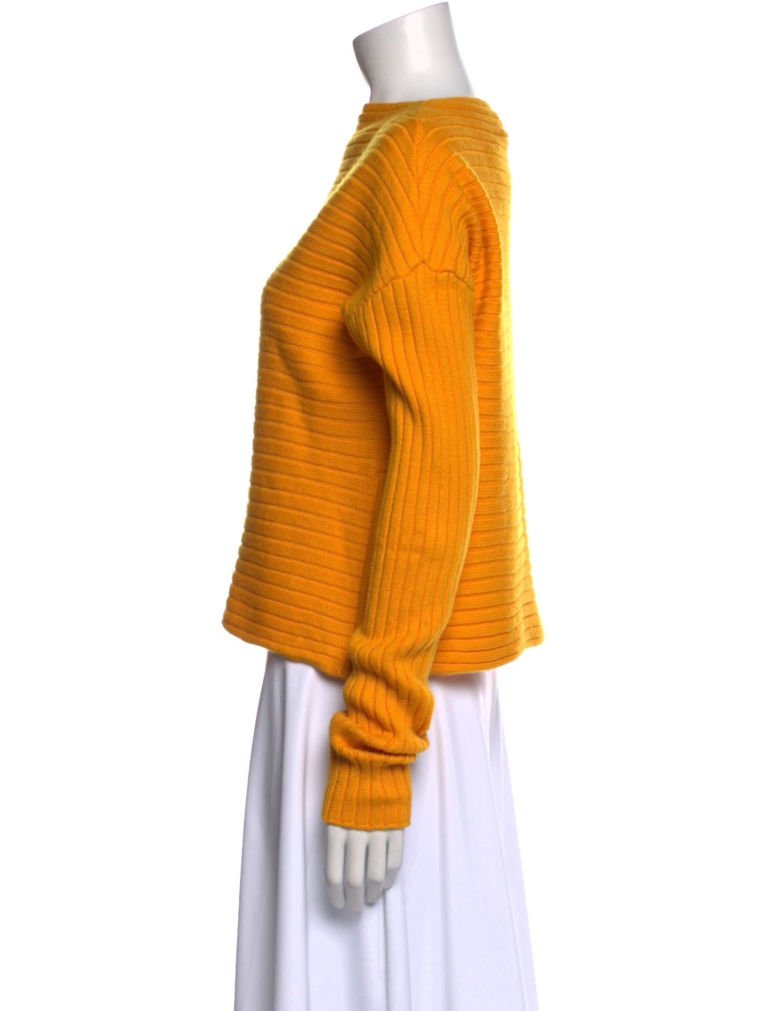 Tibi Merino Wool Bateau Neckline Sweatshirt