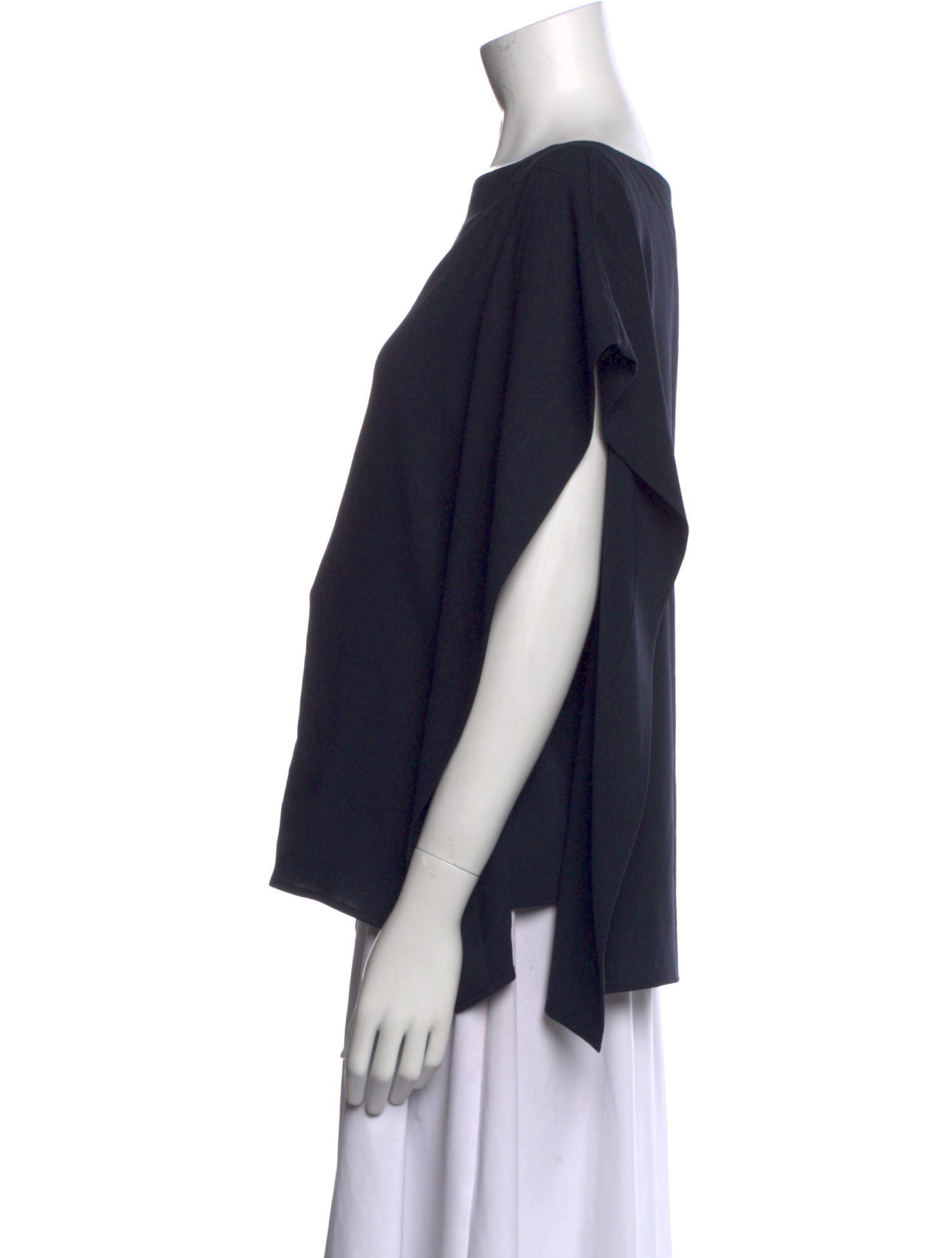 Tibi Bateau Neckline Short Sleeve Sweatshirt