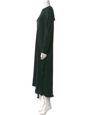 Tibi Crew Neck Long Dress