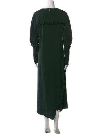 Tibi Crew Neck Long Dress