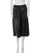 Tibi Lamb Leather Knee-Length Shorts