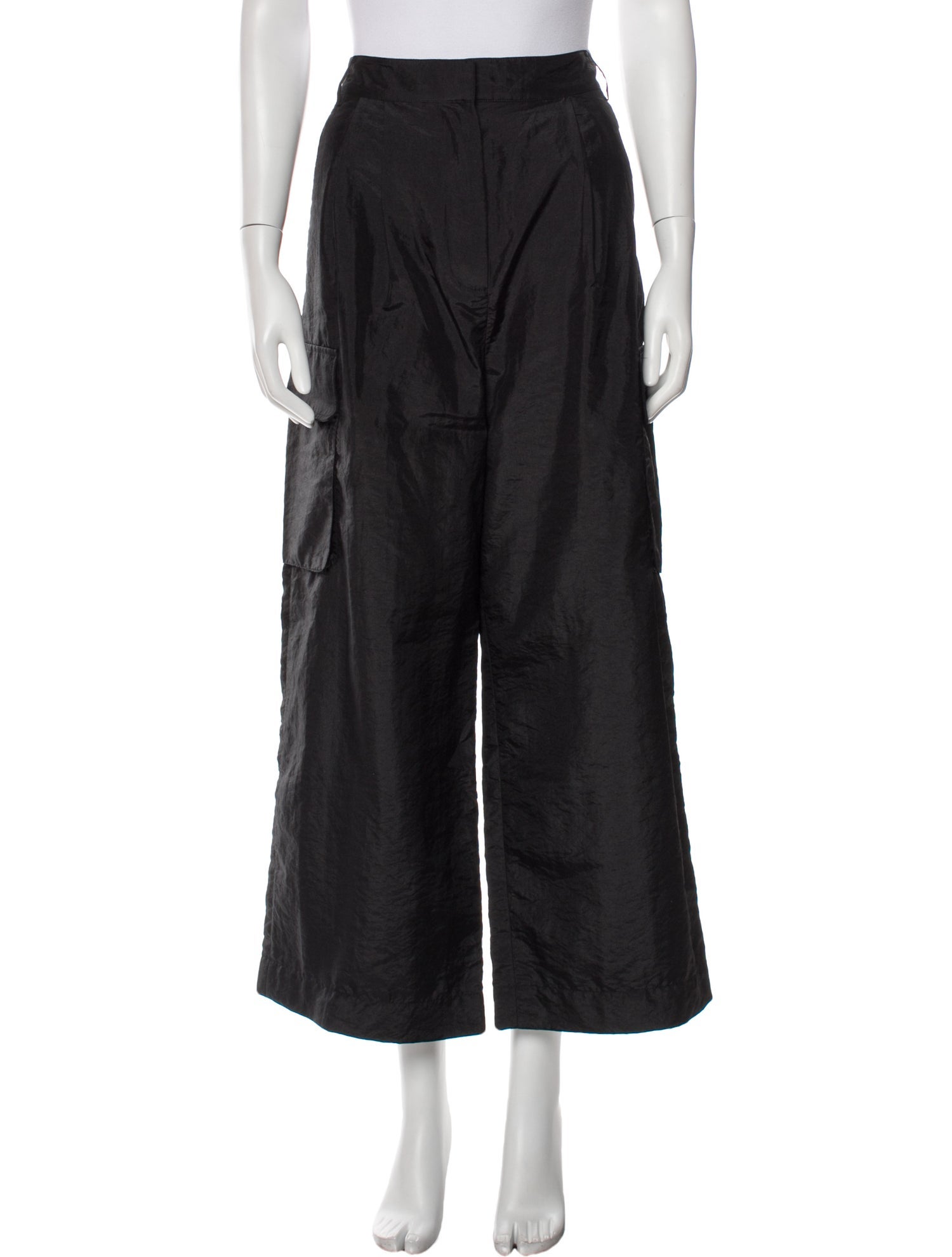 Tibi Nylon Wide Leg Pants