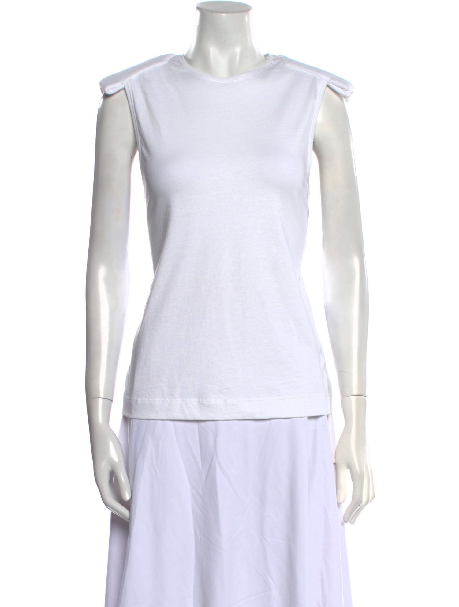 Tibi Crew Neck Sleeveless Top