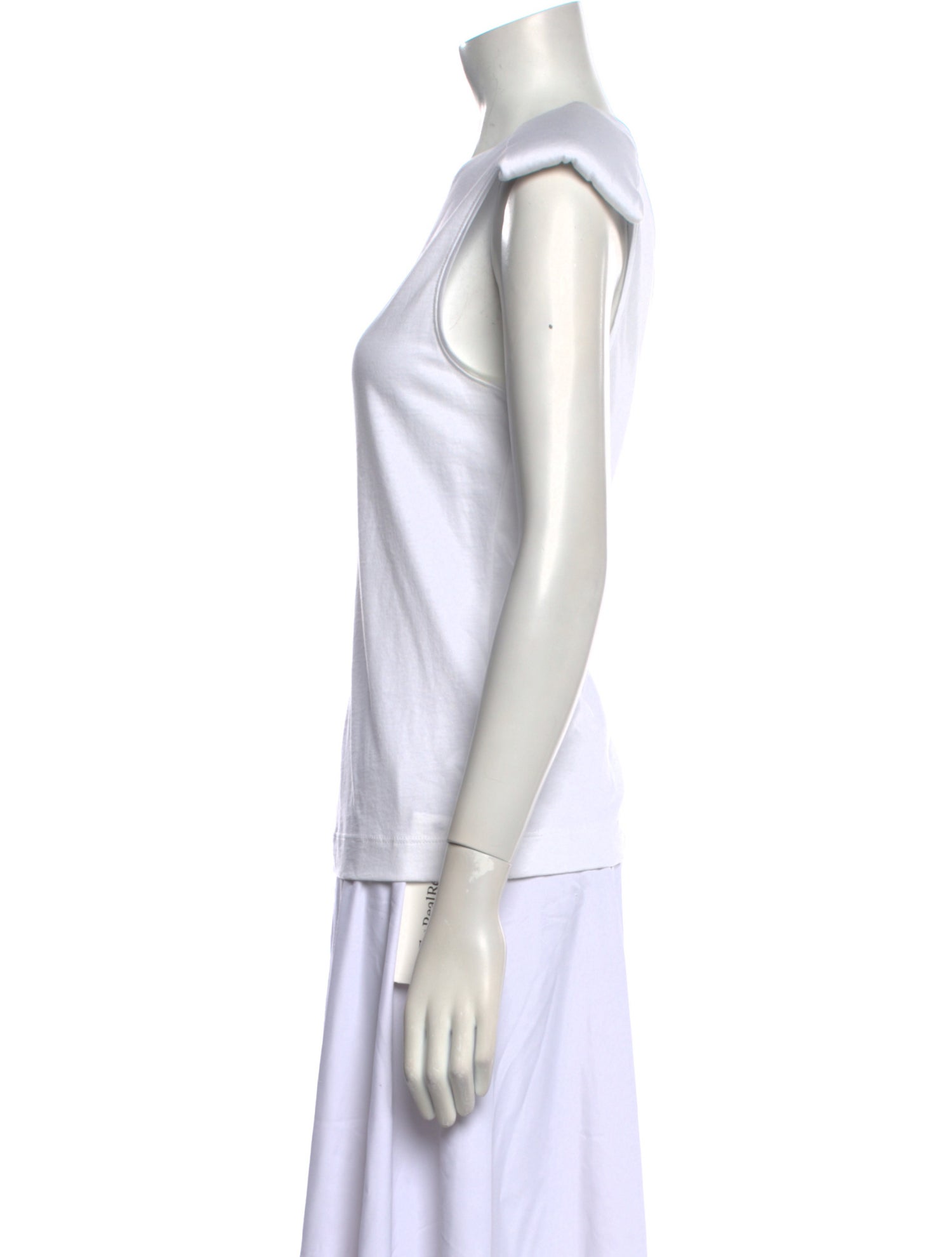 Tibi Crew Neck Sleeveless Top