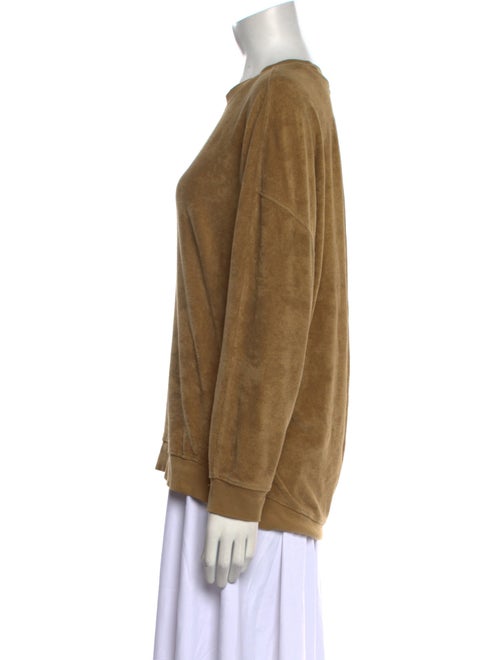Tibi Crew Neck Long Sleeve Sweatshirt