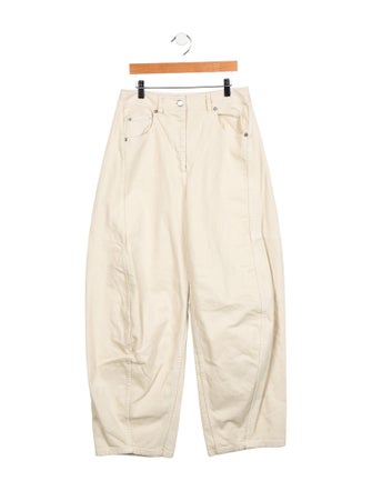 Tibi High-Rise Wide Leg Jeans