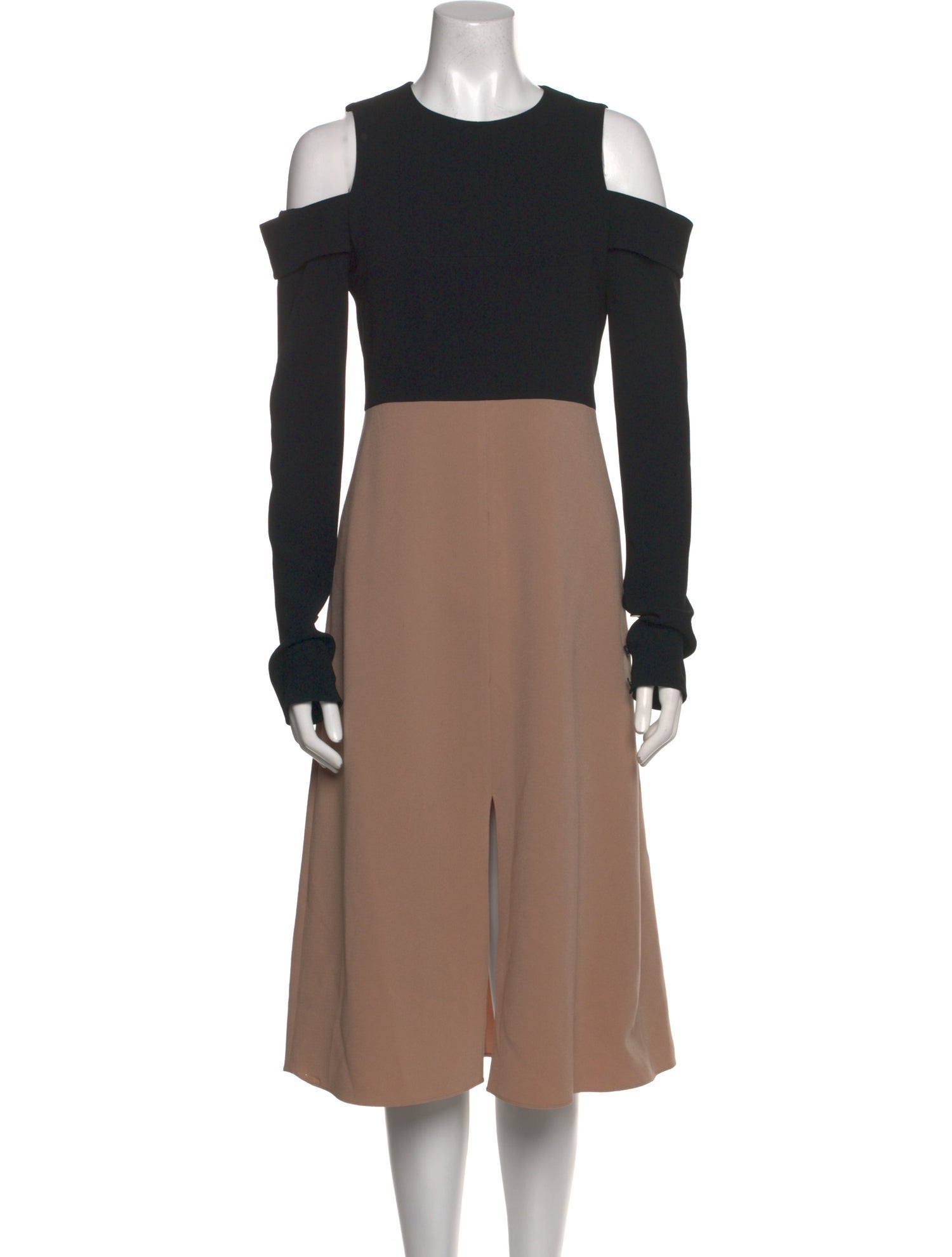 Tibi Crew Neck Midi Length Dress