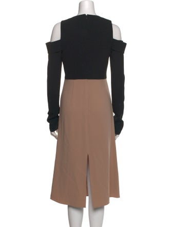 Tibi Crew Neck Midi Length Dress