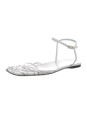 Tibi Leather Slingback Flats