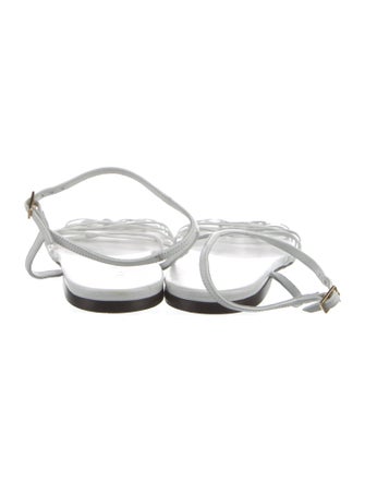 Tibi Leather Slingback Flats